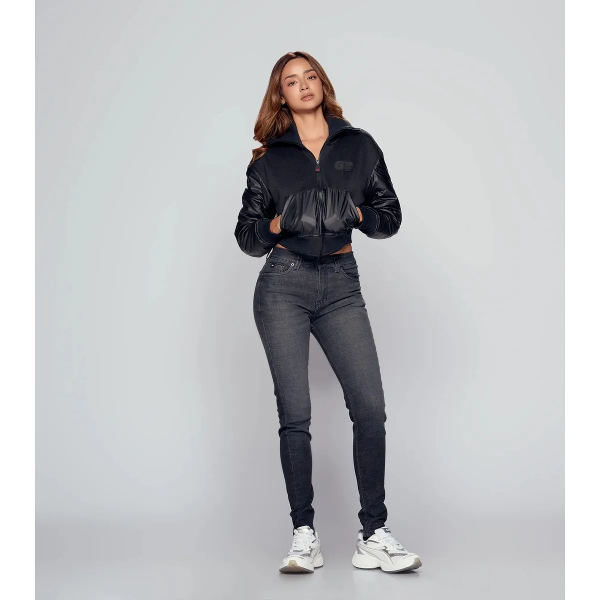 GAS EVOLUTION JEANS - Jean Para Mujer Gris Gas