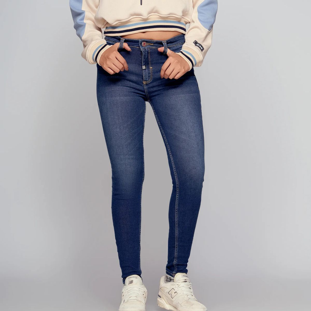 GROGGY - Jean Para Mujer Azul MedioOscuro Groggy