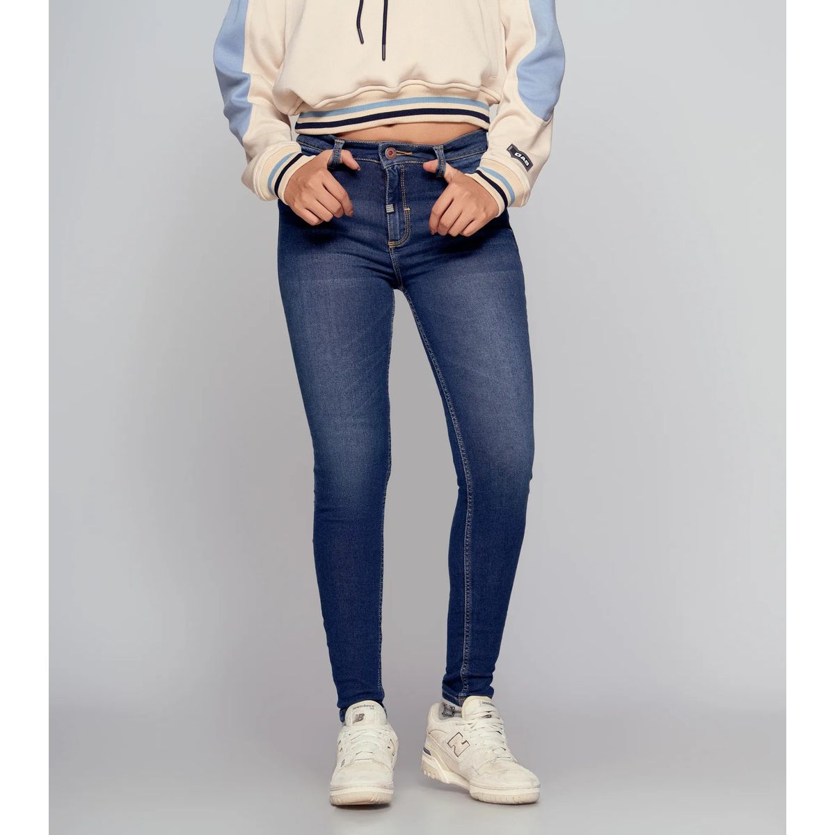 GROGGY - Jean Para Mujer Azul MedioOscuro Groggy