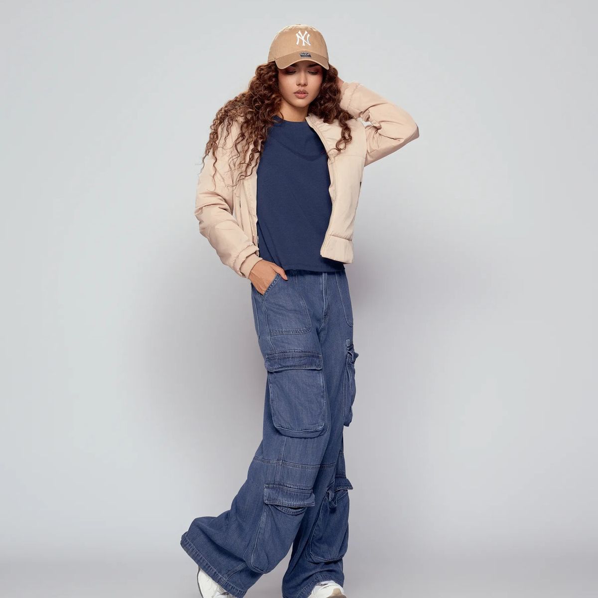 UNSER - Jean Cargo Con Proceso Para Mujer Unser