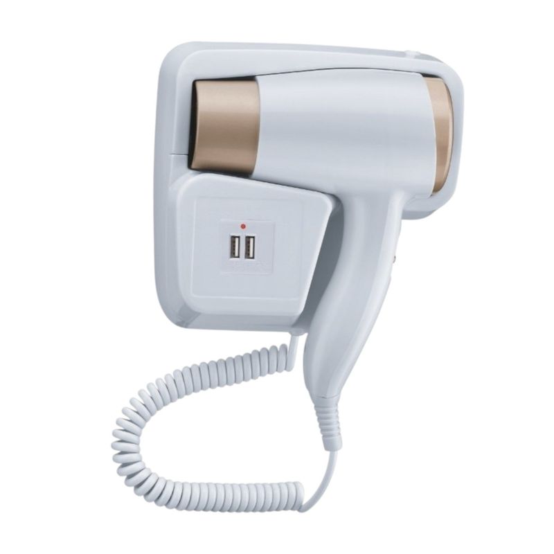 GENERICO - Secador De Pared Compacto Con USB Ideal Para El Hogar