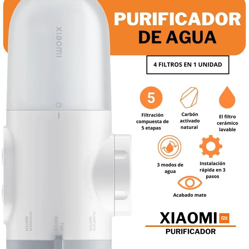 XIAOMI - Purificador De Agua Xiaomi 5 Filtros - Blanco