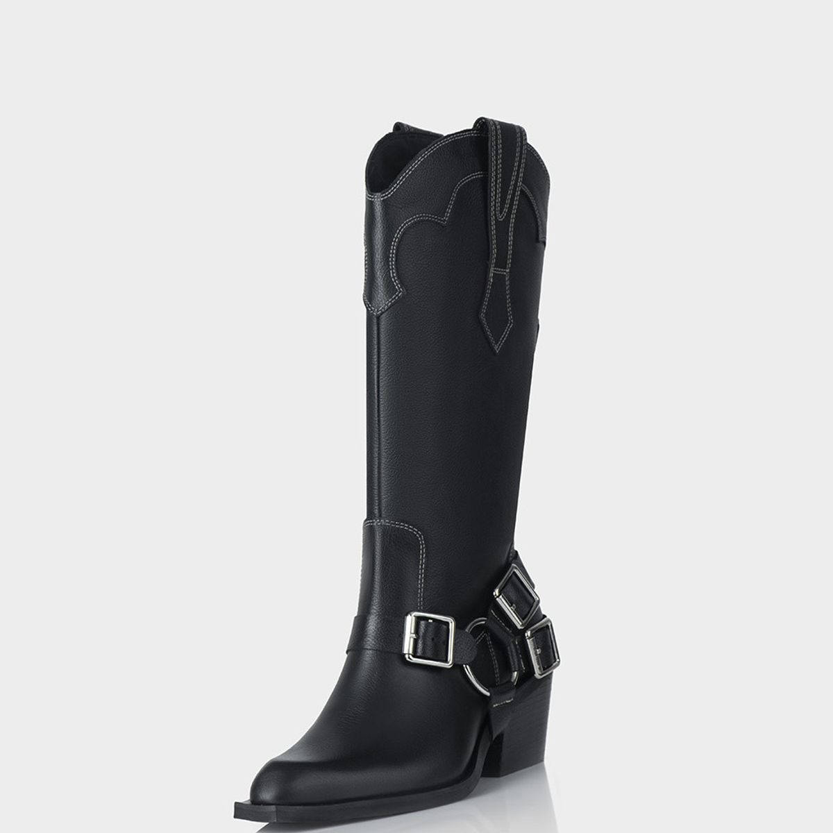 STIVALI - Bota Texana Bowie Negro