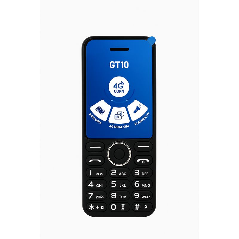 UNICORN - Celular Corn GT10 4G Negro Con Azul