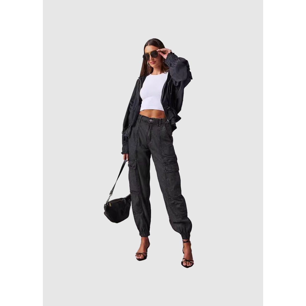 VANN - Cargo Jogger Denim Para Mujer