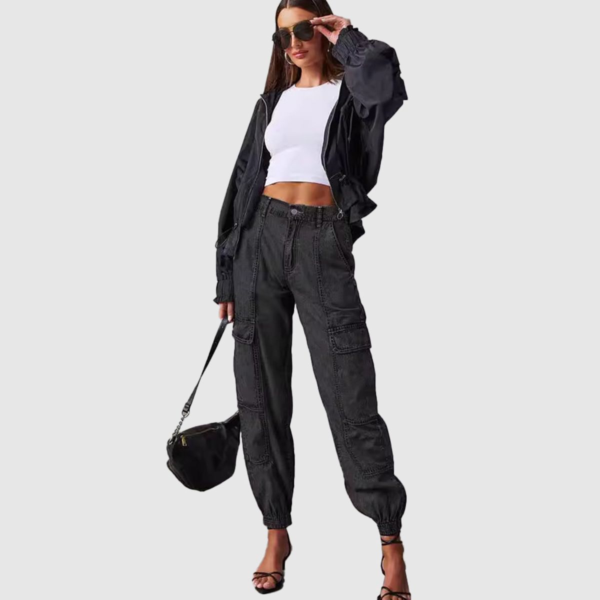 VANN - Cargo Jogger Denim Para Mujer