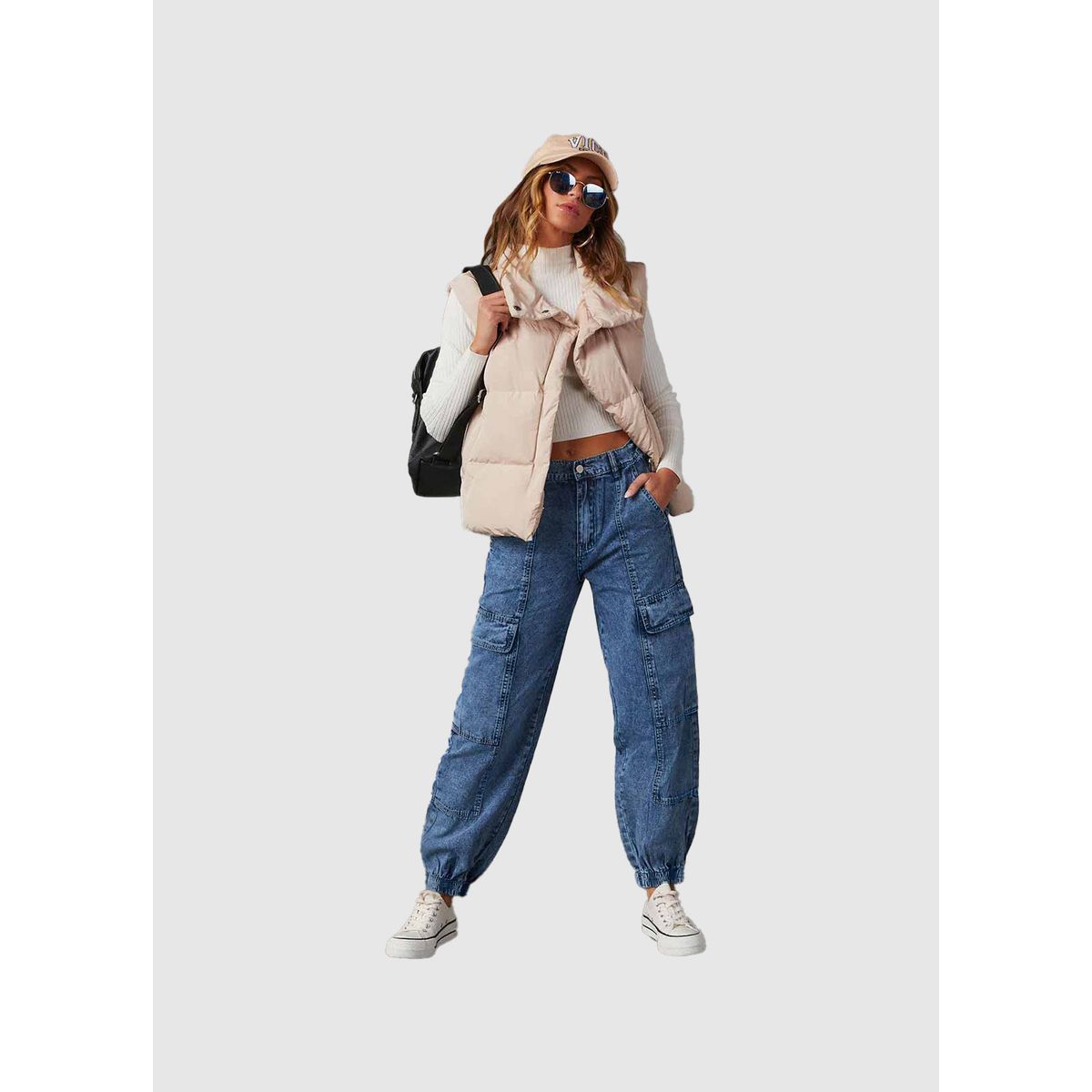 VANN - Cargo Jogger Denim Para Mujer