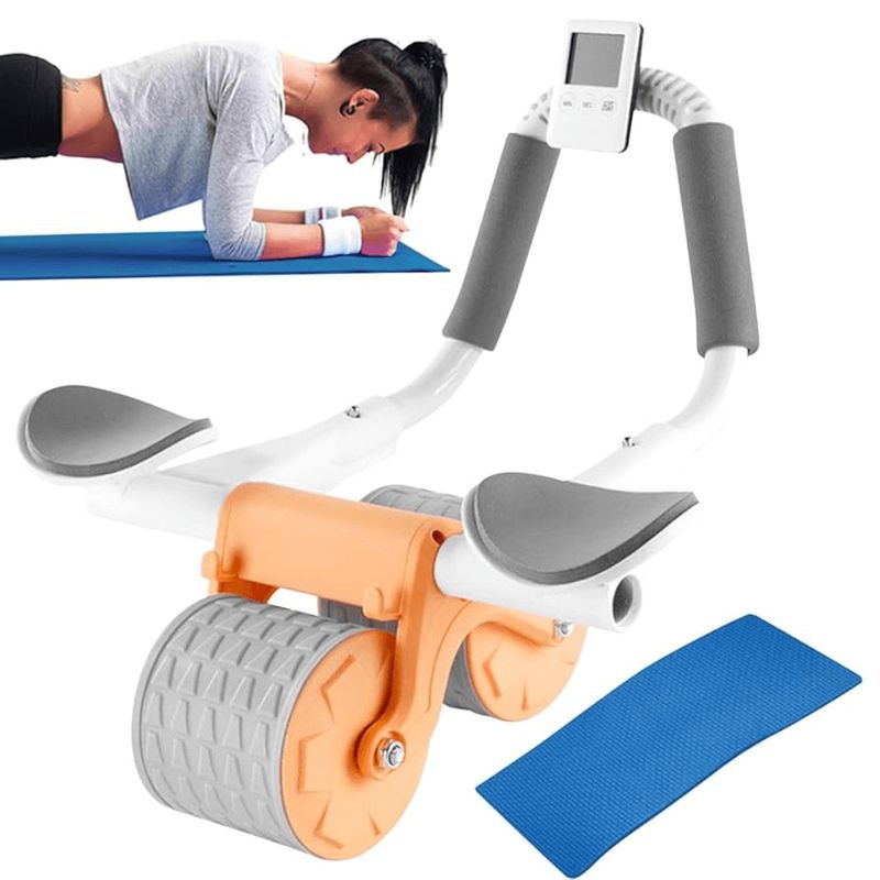 GENERICO - Rueda Abdominal Rebote Automatico Rodillo Lumbar Ab Doble