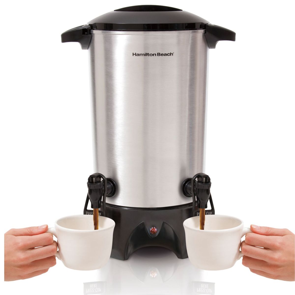 HAMILTON BEACH - Cafetera de Gran Capacidad 45 Tazas Doble Dispensador