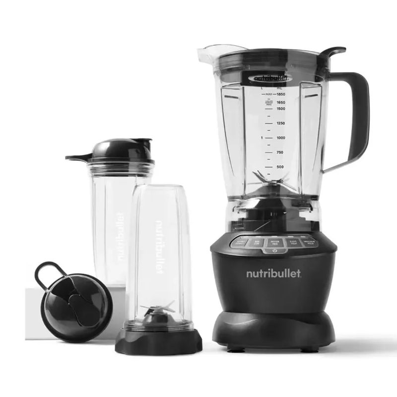 NUTRIBULLET - LICUADORA NUTRIBULLET 1200 W COMBO 8 PCE NEGRA