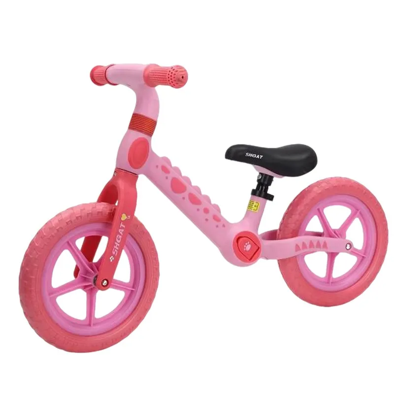 DISTRIONLINE - Bicileta de equilibrio Infantil Estilo Dinosaurio color rosado