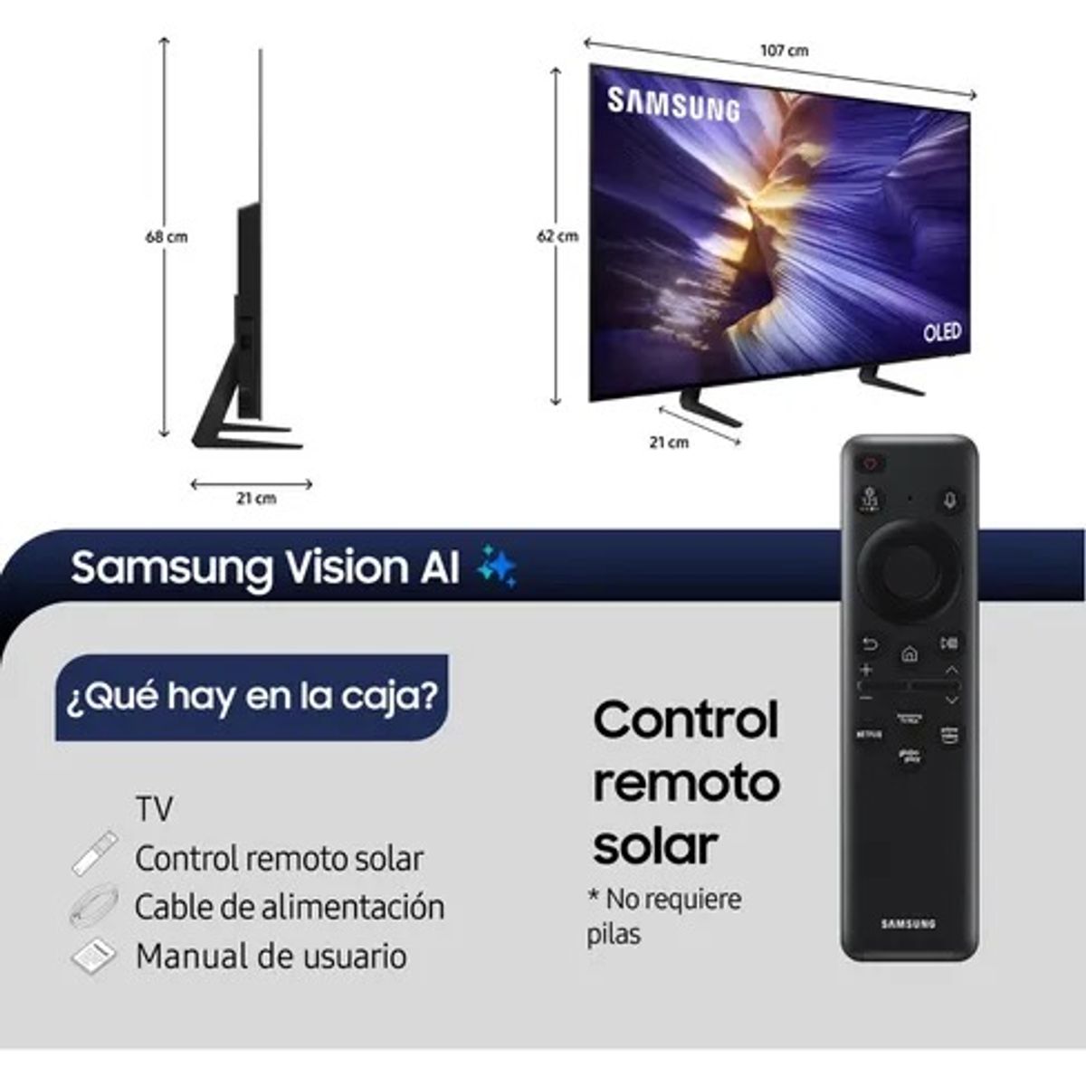 SAMSUNG - TV Samsung OLED 48 Pulgadas S90F 4K UHD