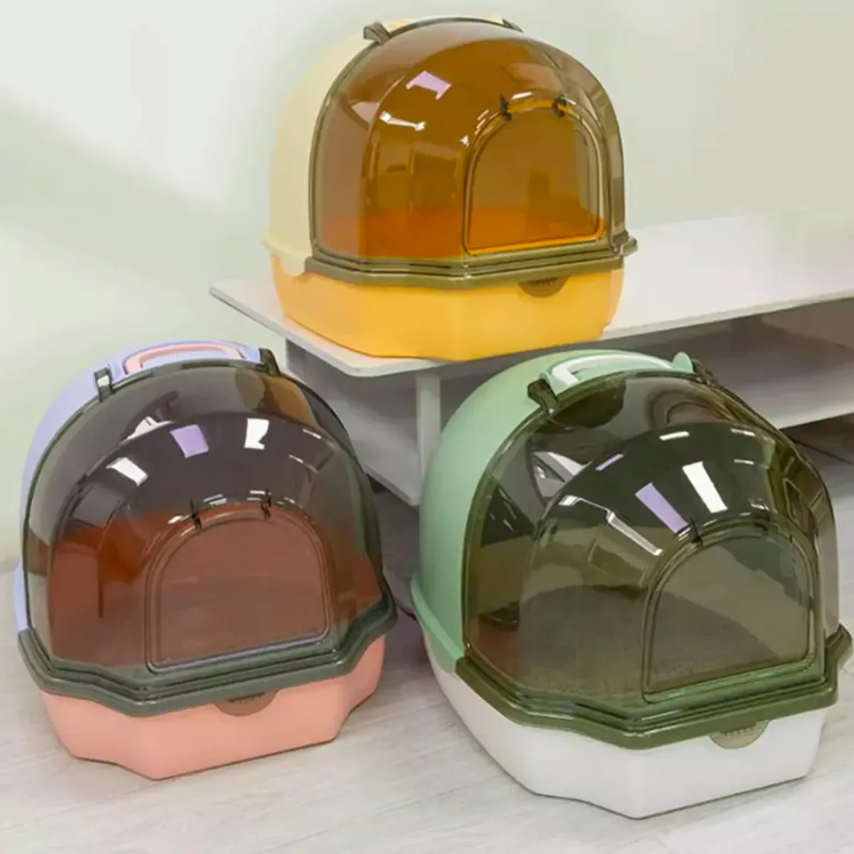 GENERAL - Arenera Gato Con Pala Y Ventilación Transparente