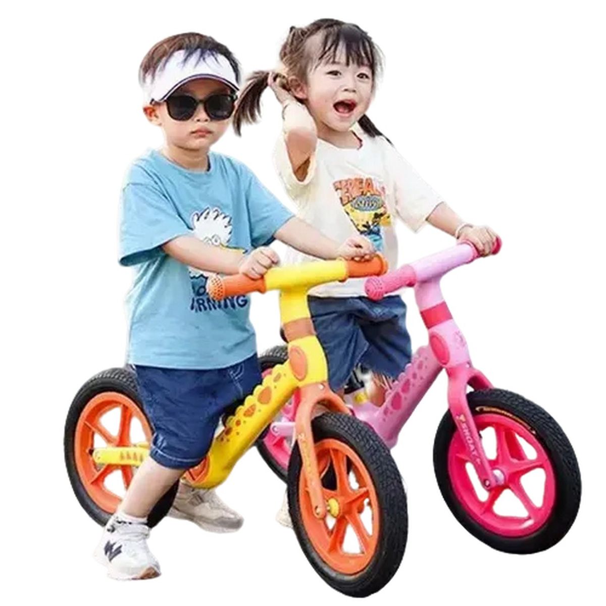 DISTRIONLINE - Bicicleta de equilibrio Infantil Estilo Dinosaurio color verde