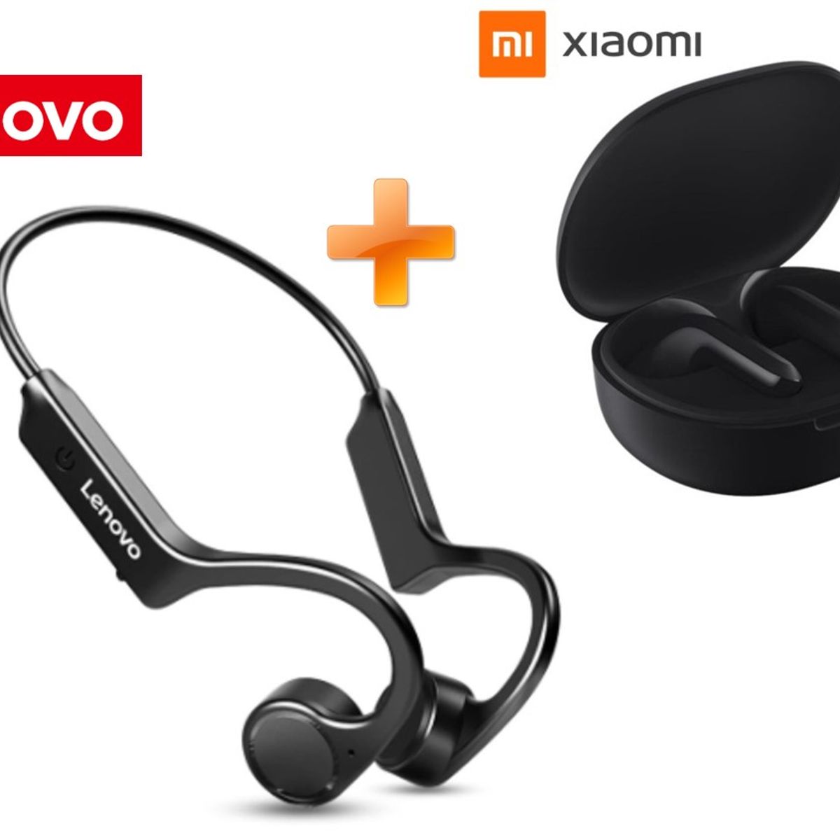 LENOVO - Audífonos 2x1 Combo - Lenovo X4 Conducción Ósea + Xiaomi Buds 4 Lite