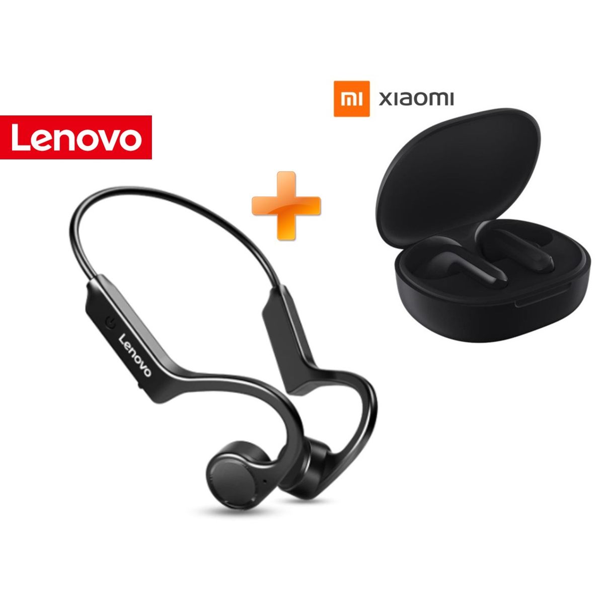 LENOVO - Audífonos 2x1 Combo - Lenovo X4 Conducción Ósea + Xiaomi Buds 4 Lite