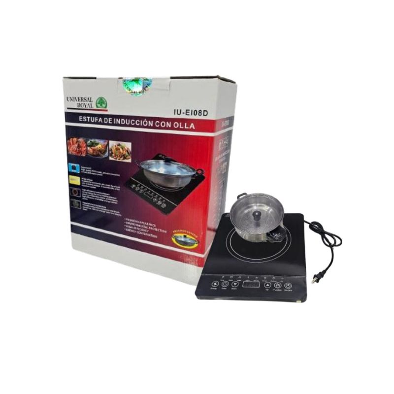 GENERICO - ESTUFA DE INDUCCION + OLLA UNIVERSAL ROYAL