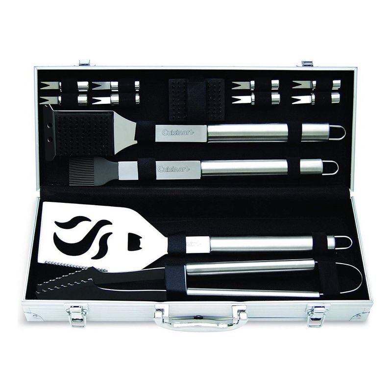CUISINART - Juego Parrilla De 14 Piezas Cuisinart De Acero Inoxidable