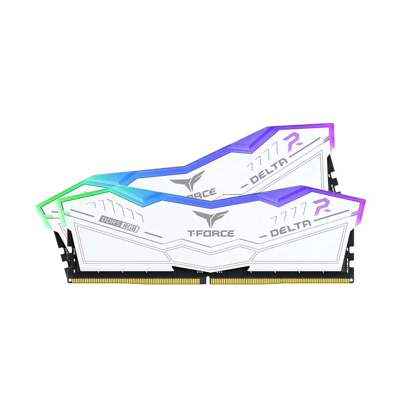 TEAM GROUP - KIT DE MEMORIA RAM T-FORCE DELTA 2 X 16GB 6000MHZ DDR5 RGB  WHITE- PC