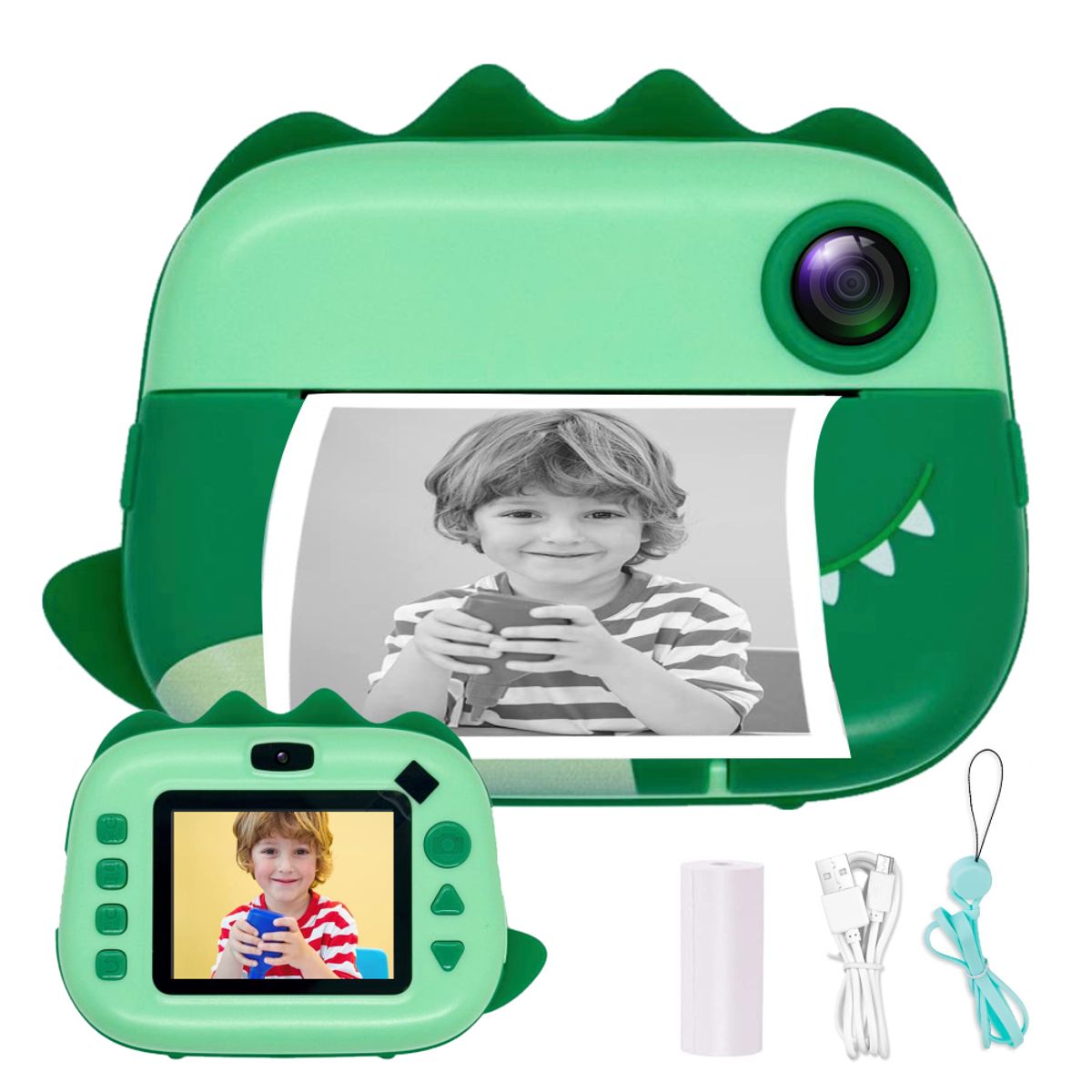 GENERICO - Cámara Instantánea Infantil Térmica Foto Video Digital 1080p