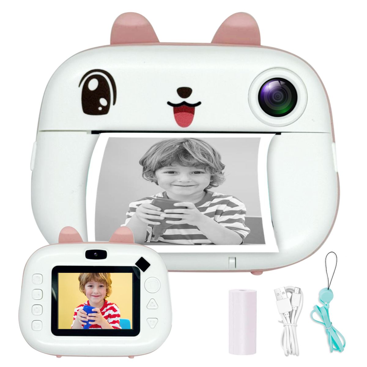 COLME TECHNOLOGY HOME - Cámara Instantánea Infantil Térmica Foto Video Digital 1080p