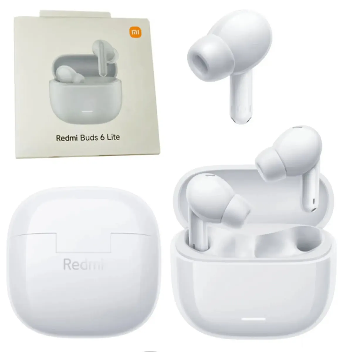 XIAOMI - AUDIFONOS REDMI BUDS 6 LITE ANC 38 HORAS DE DURACION COLOR BLANCO