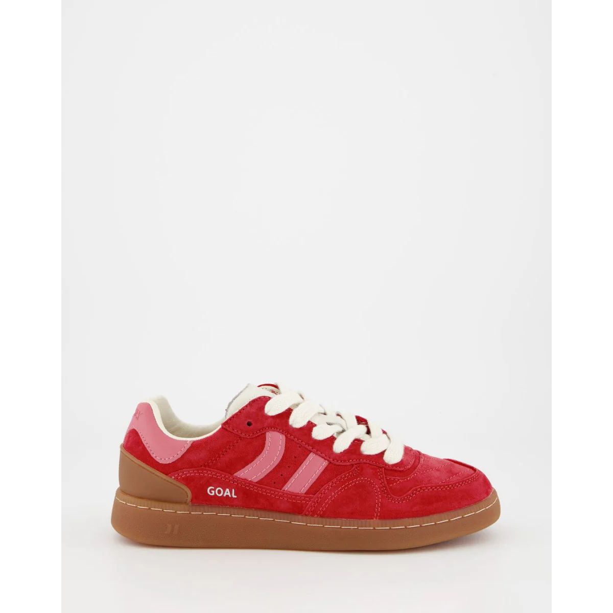 COOLWAY - TENIS MODA GOAL PARA MUJER ROJO