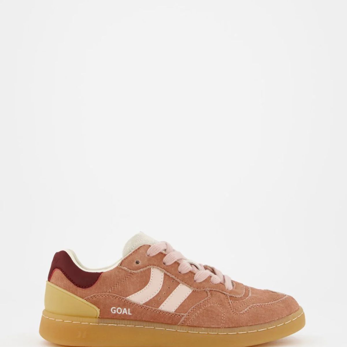 COOLWAY - TENIS MODA GOAL PARA MUJER ROSADO