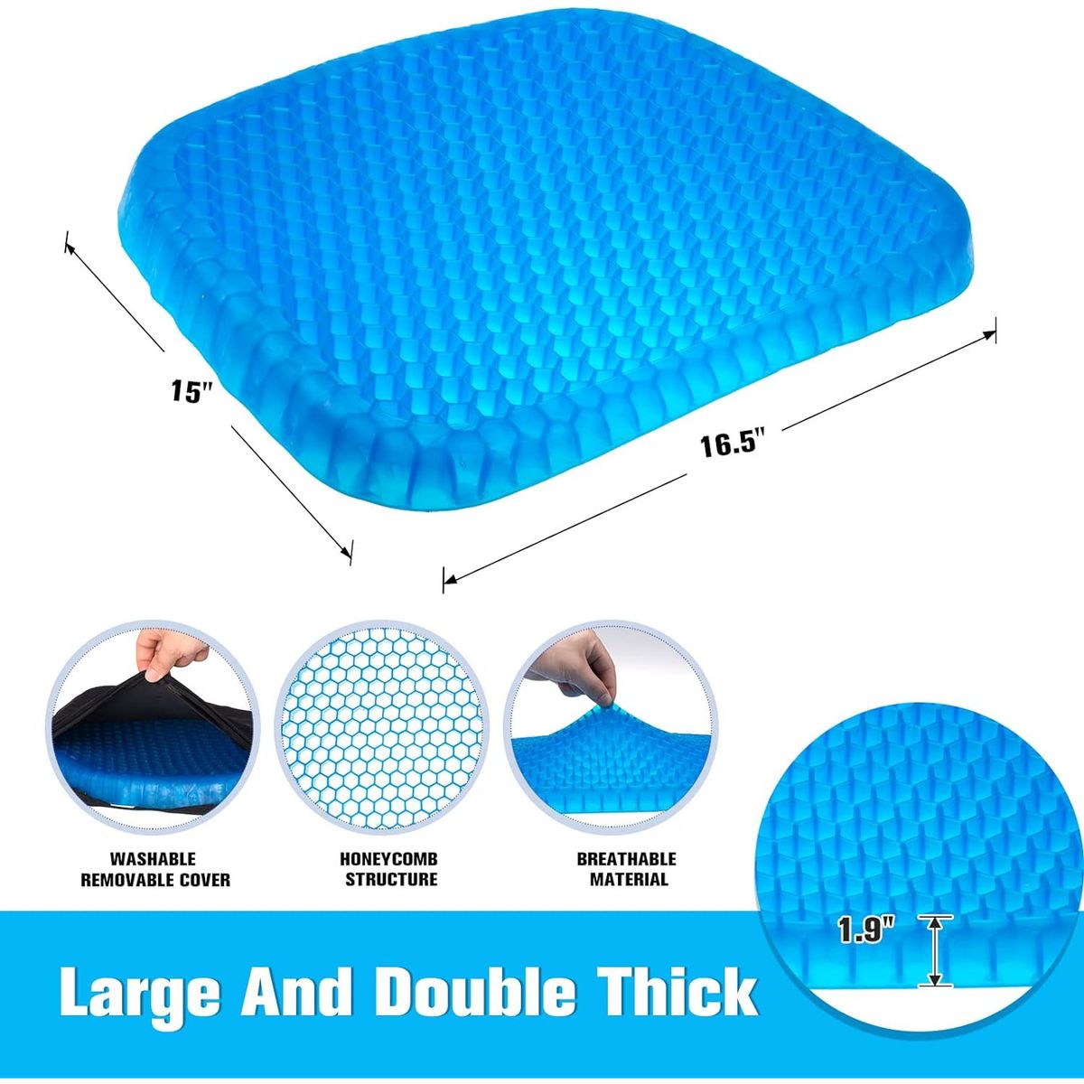 EGG SITTER - Cojín De Gel Ortopédico Flexible Para Sentarse