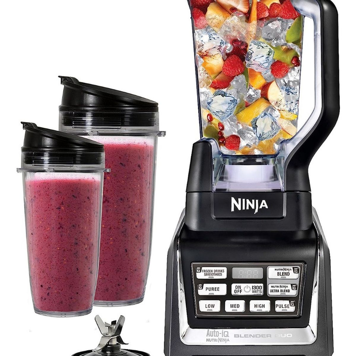 Hamilton Beach - Licuadora Ninja Bl641 72 Fl Oz Negra Vaso De Plástico 120v