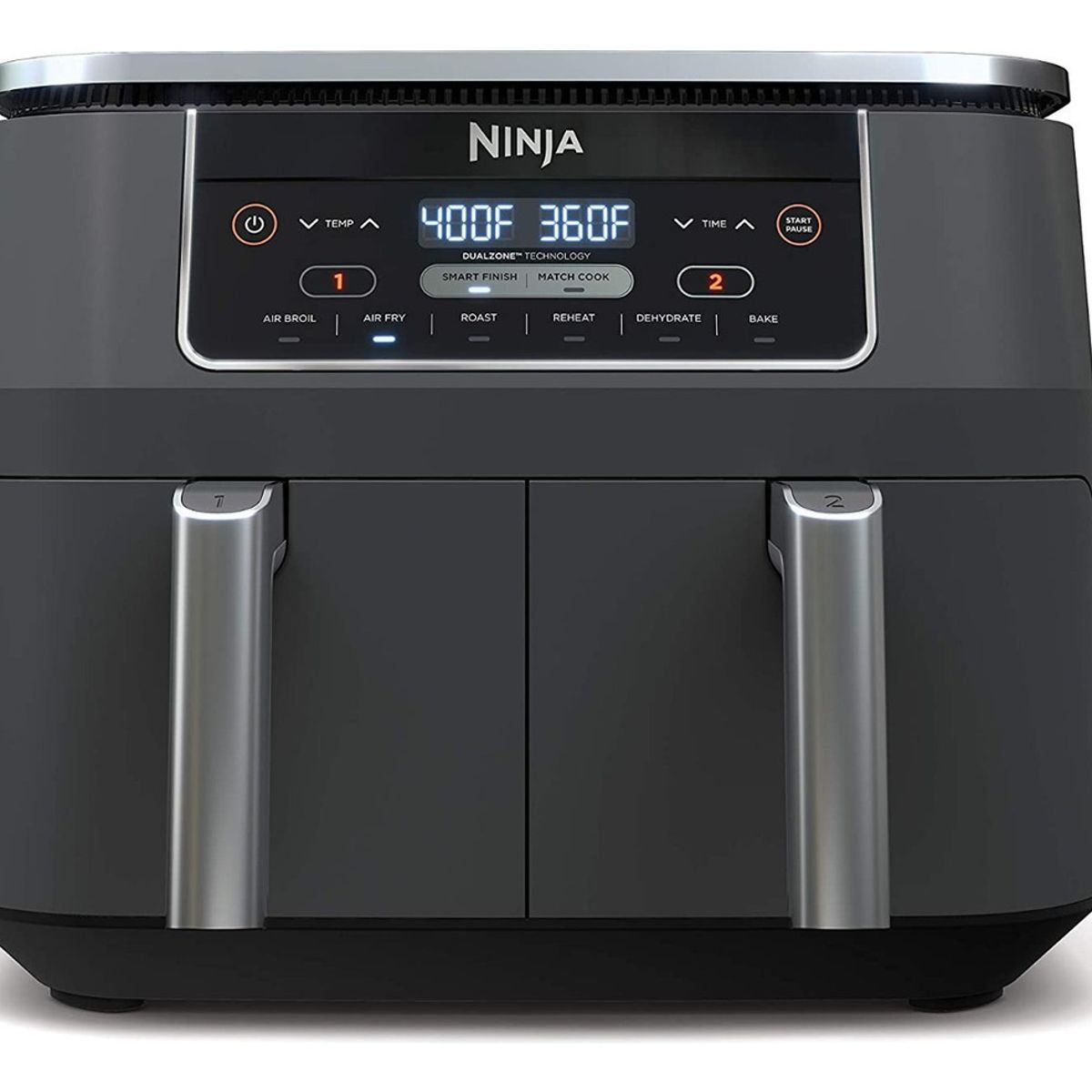 HAMILTON BEACH - Freidora De Aire Dos 2 Canastas Air Fryer 76 Lt Ninja Dz201