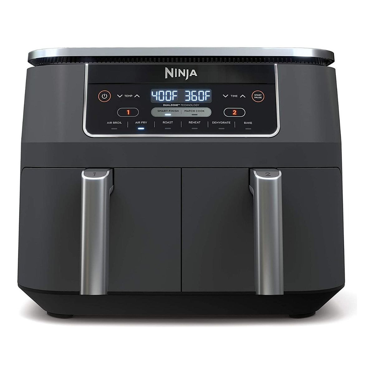 HAMILTON BEACH - Freidora De Aire Dos 2 Canastas Air Fryer 76 Lt Ninja Dz201