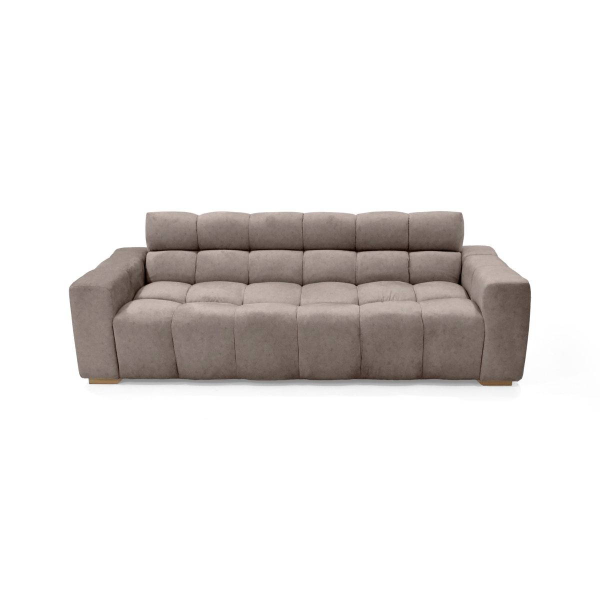 VENECIA - Sofa Cama Miami Reclinable 3 Posiciones 228x91x78 Tela Taupe