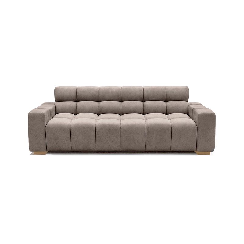 VENECIA - Sofa Cama Miami Reclinable 3 Posiciones 228x91x78 Tela Taupe