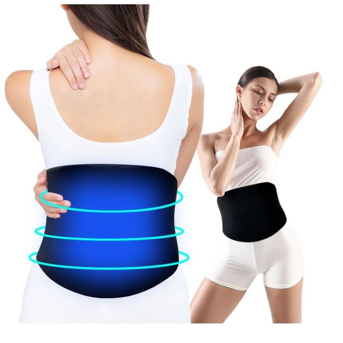 ZHOPI CO - Faja Compresion Gel Frio Calor Ajustable Cintura