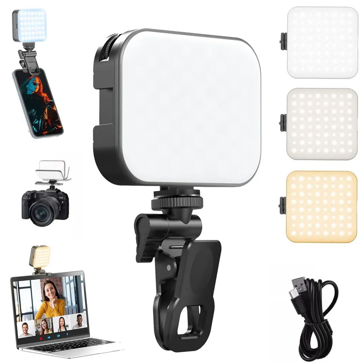 ONE PIXEL - Luz Led De Celulares 3 Modos De Iluminación Recargable