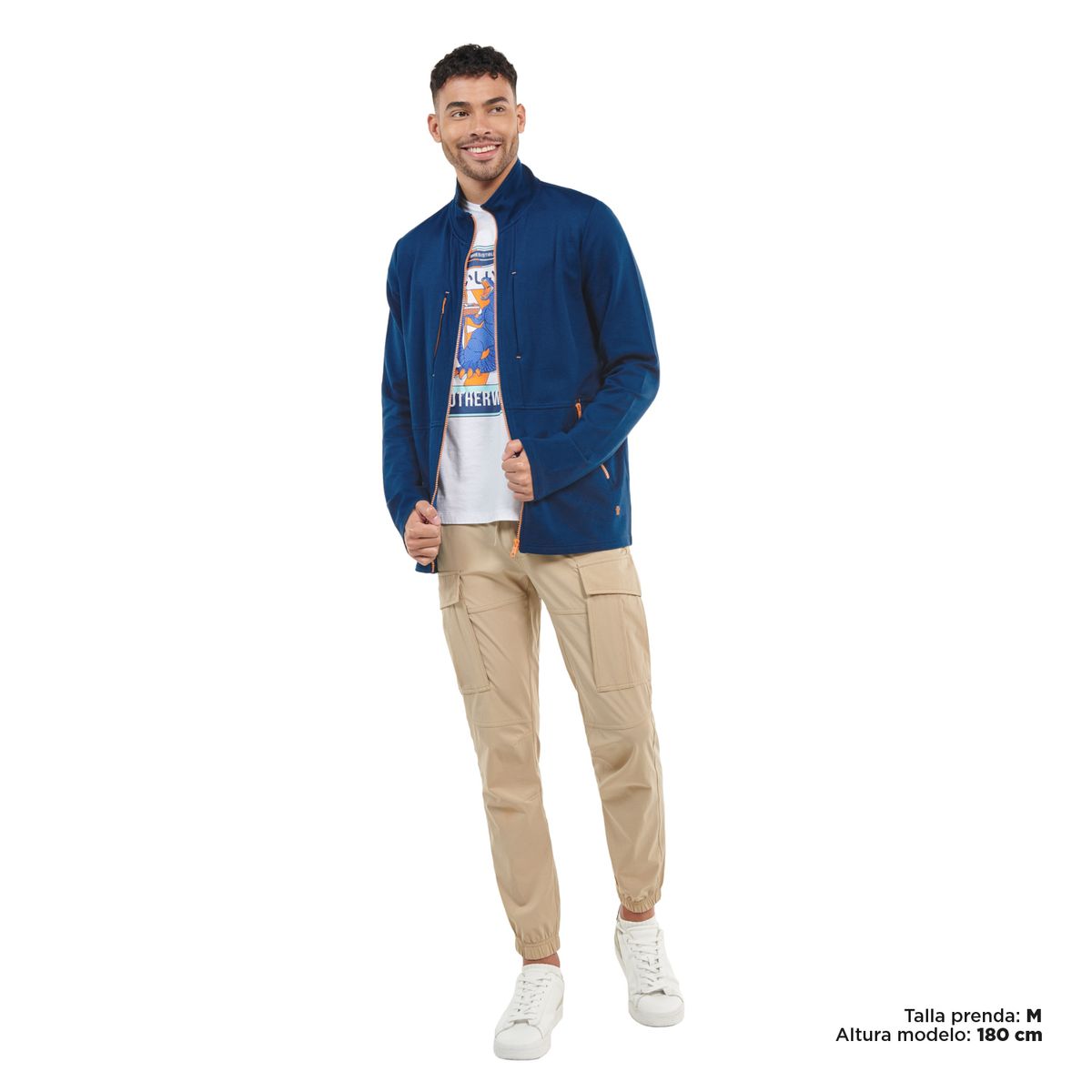 TOTTO - Buzo Hombre Docre Casual Azul