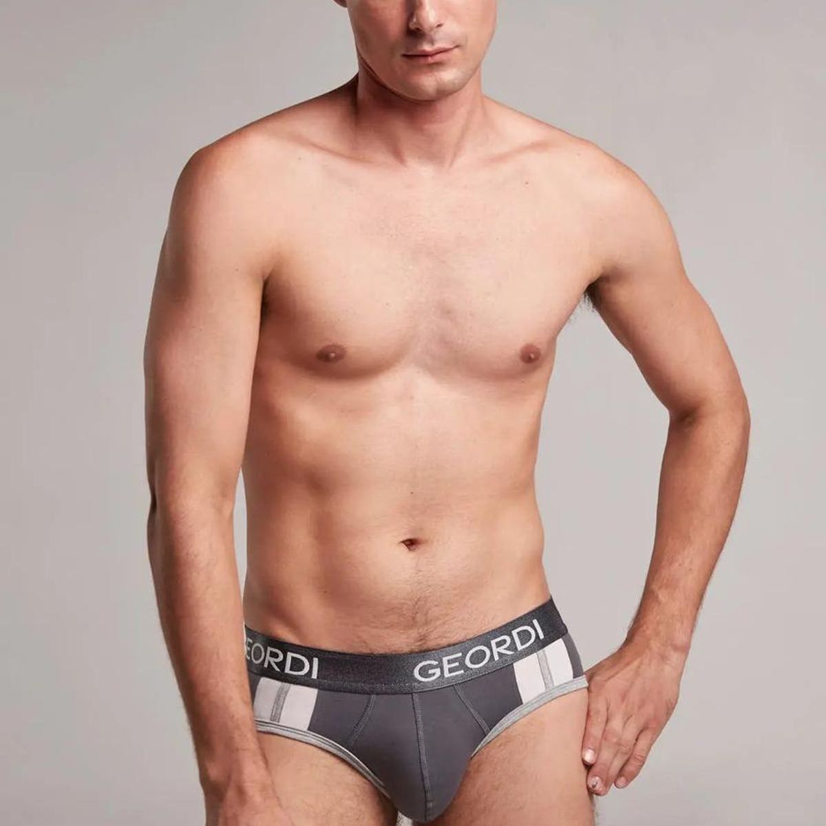 DIANE & GEORDI - Brief algodón 5178 - Gris