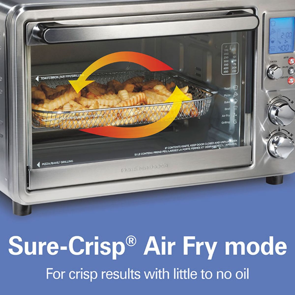 HAMILTON BEACH - Horno para Freir y asar al aire Sure-Crisp