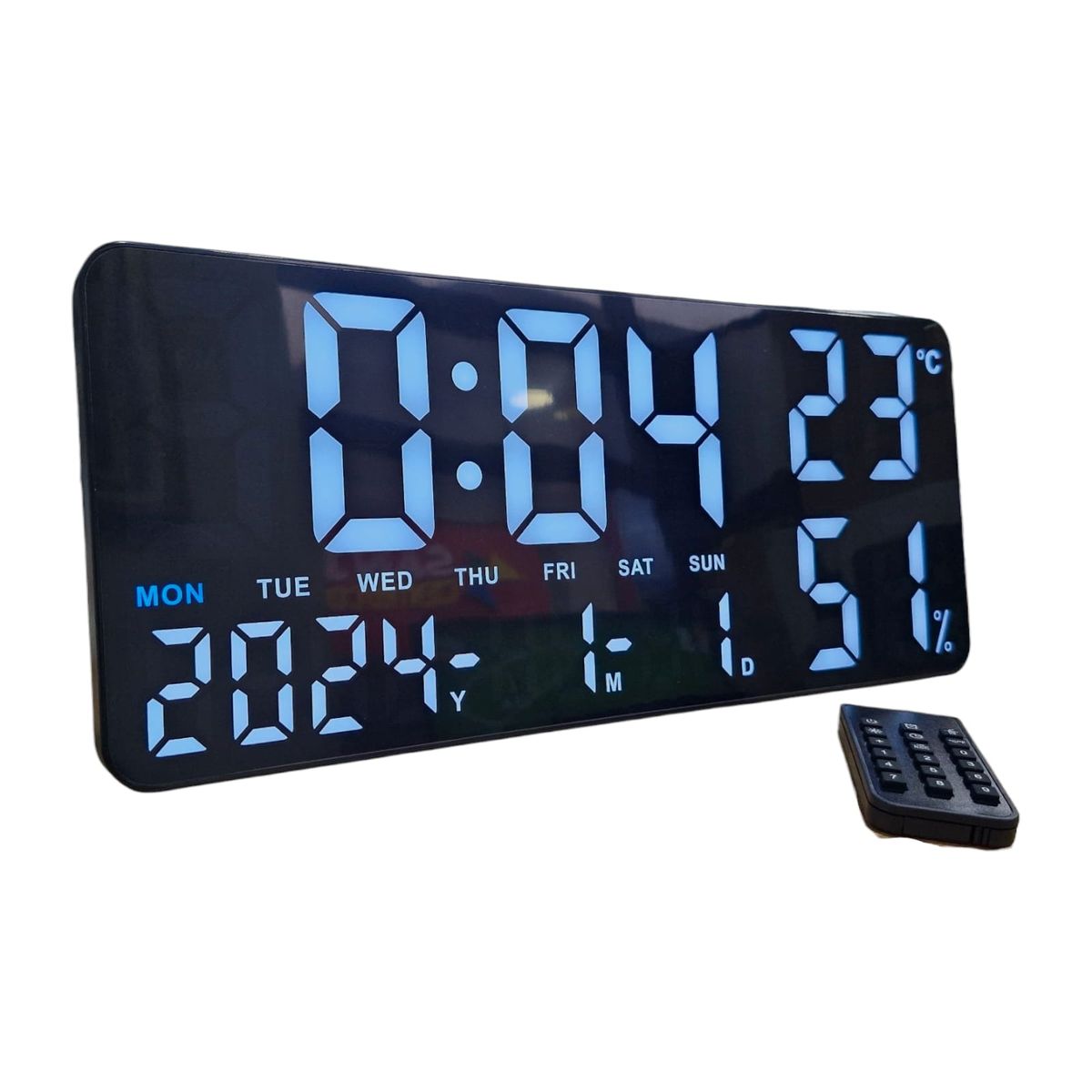 GENERICO - Reloj Digital Pared Led Fecha  Temperatura GH9002