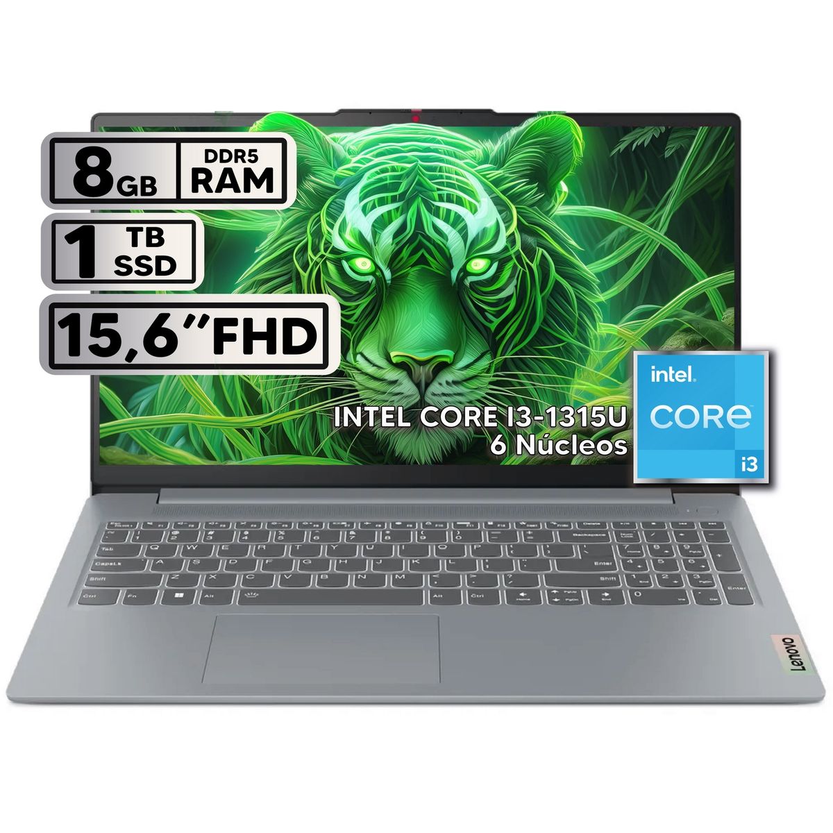 LENOVO - PORTÁTIL LENOVO IDEAPAD SLIM 3 15IRU8 INTEL CORE I3-1315U 8GB RAM 1TB SSD 15.6" FHD