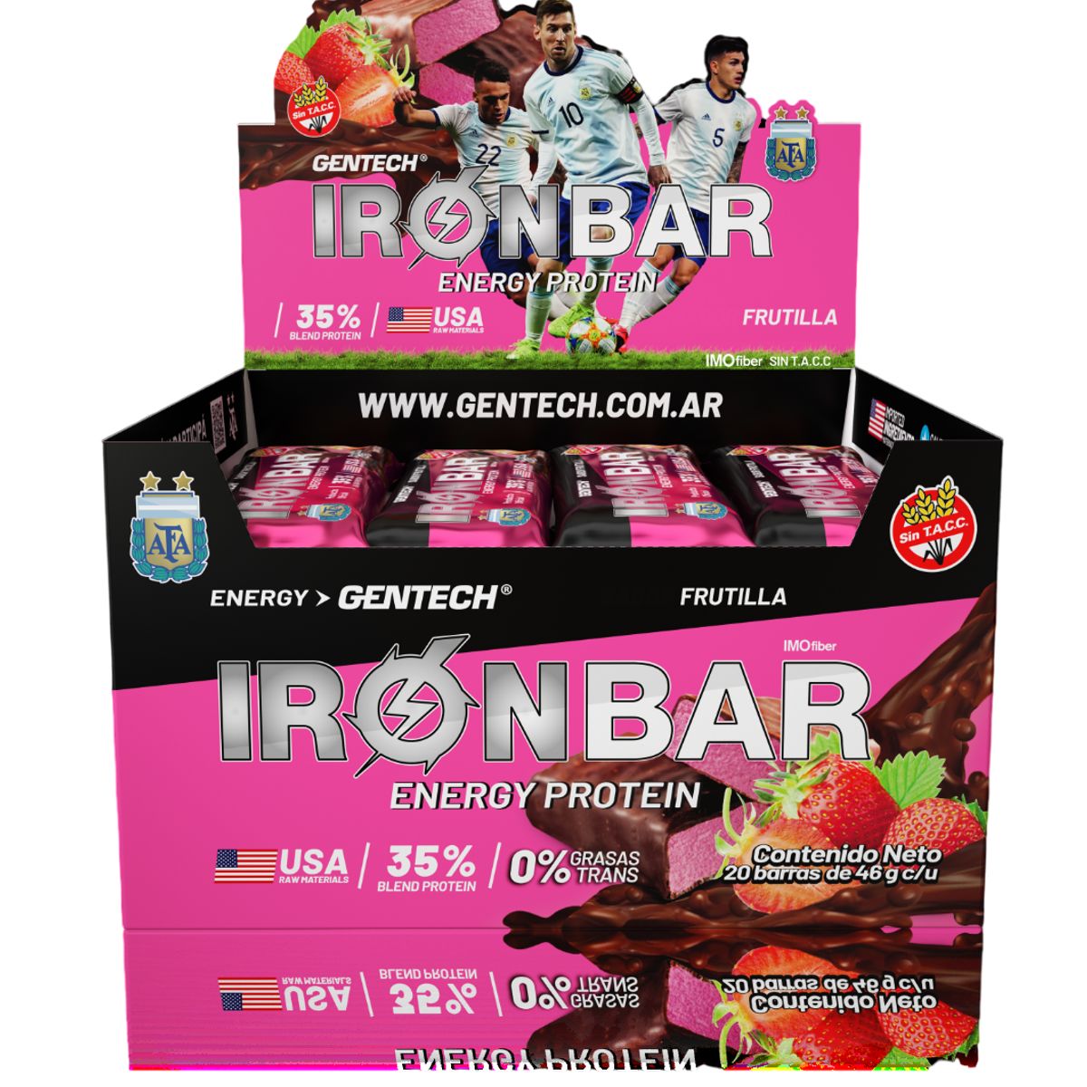 GENERICO - Barra de Proteina Energetica Fresa AFA