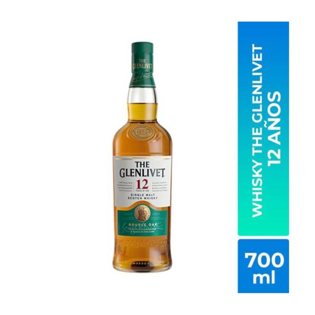 GLENLIVET - Whisky GLENLIVET single malt 12 años