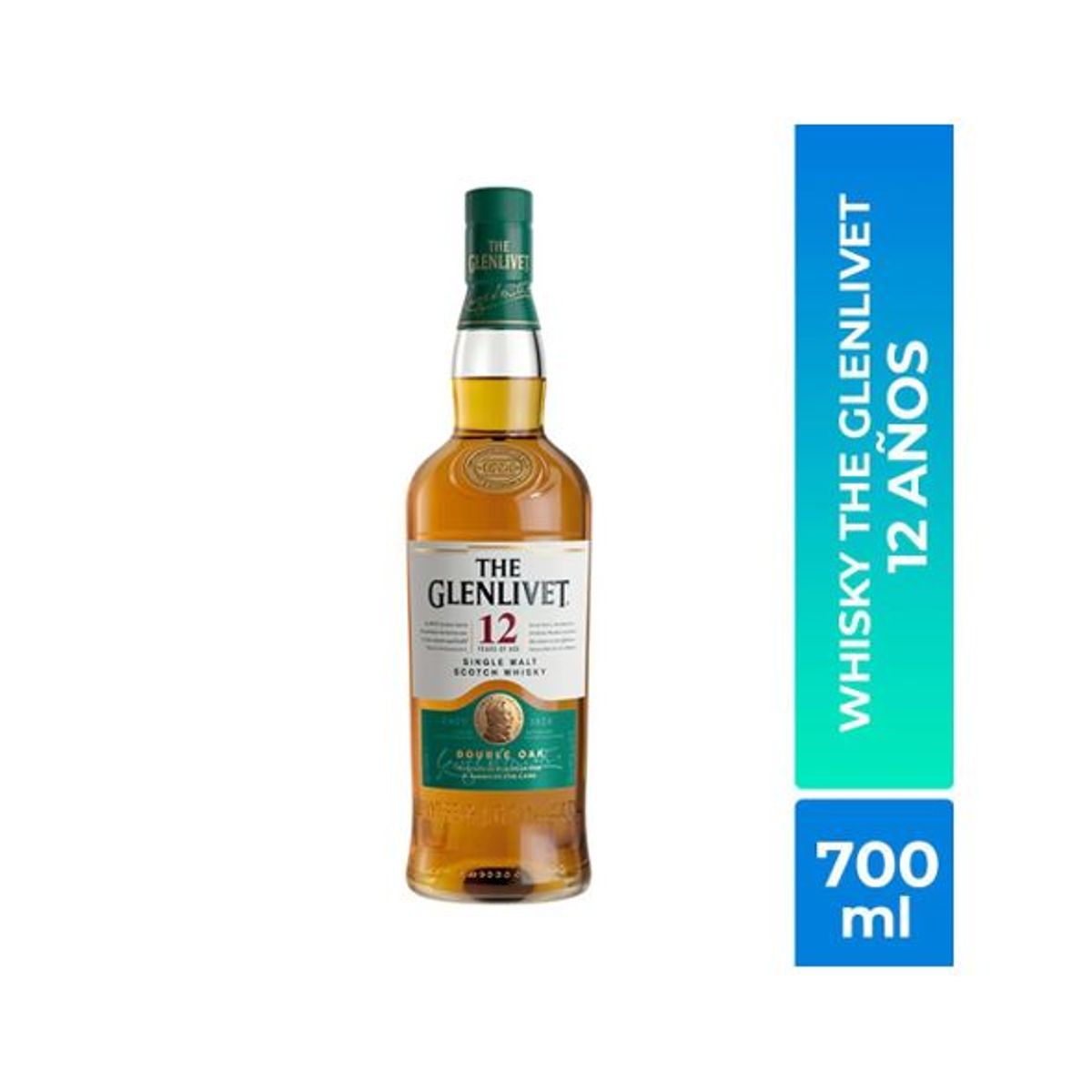 GLENLIVET - Whisky GLENLIVET single malt 12 años