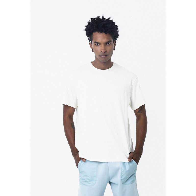 BELIFE - Camiseta Blanca Con Estampado En Espalda Para Hombre Belife