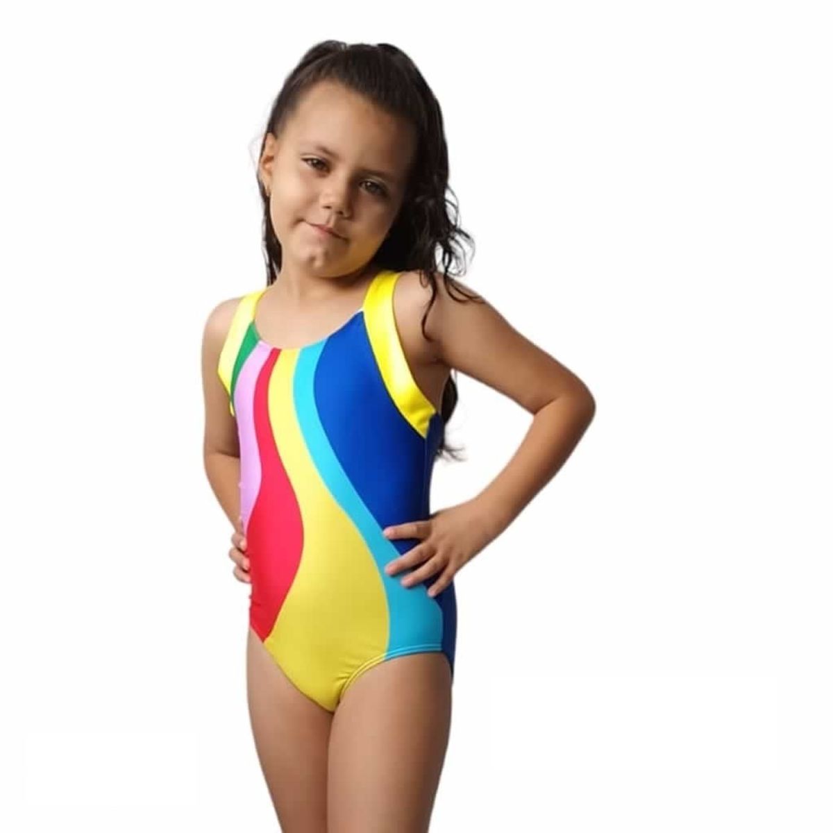 1AMIGO - Trajes de baño Enterizos Natación Para Niñas