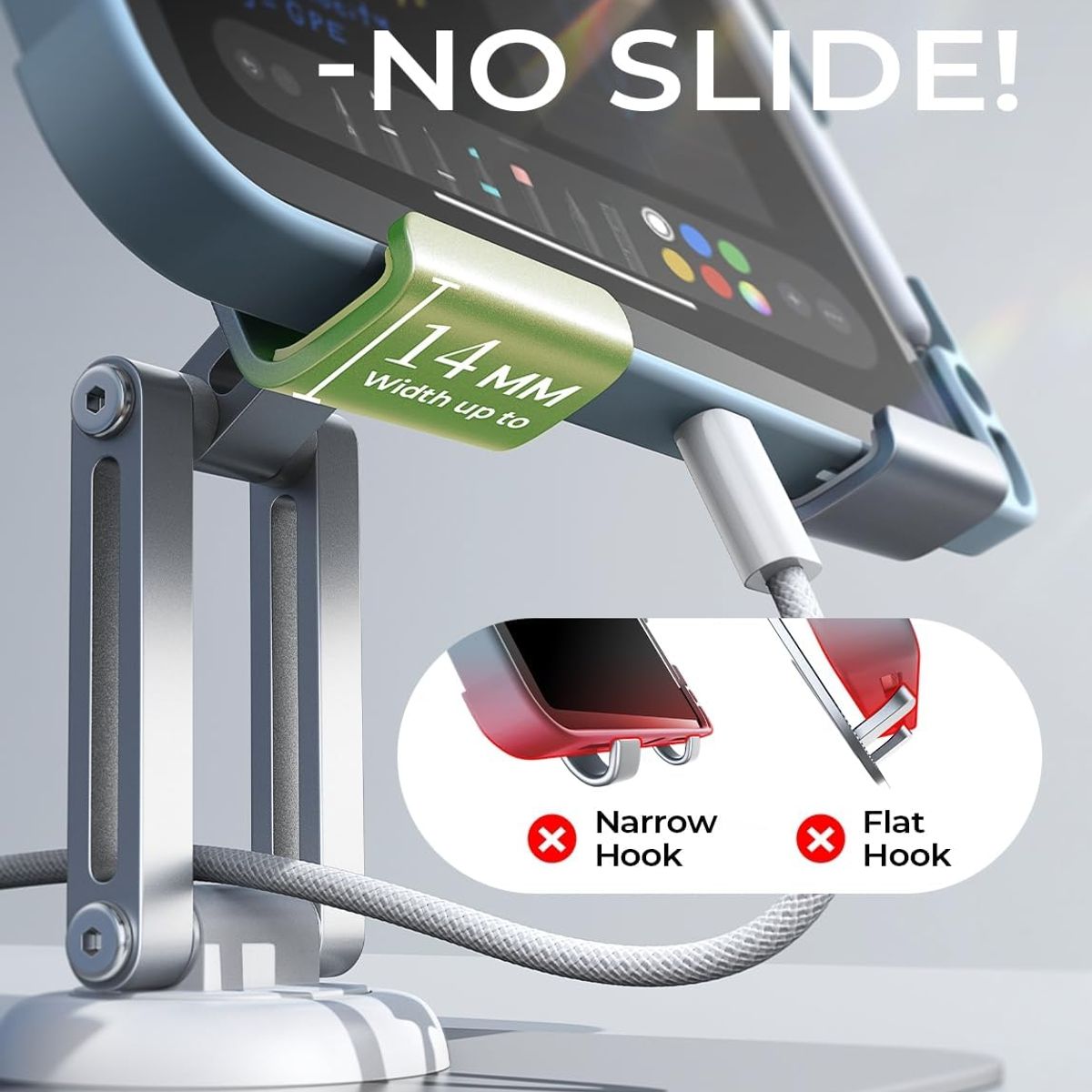 LISEN - Soporte Metálico Ajustable Para Tablet LISEN Hasta 12.9 Pulgadas