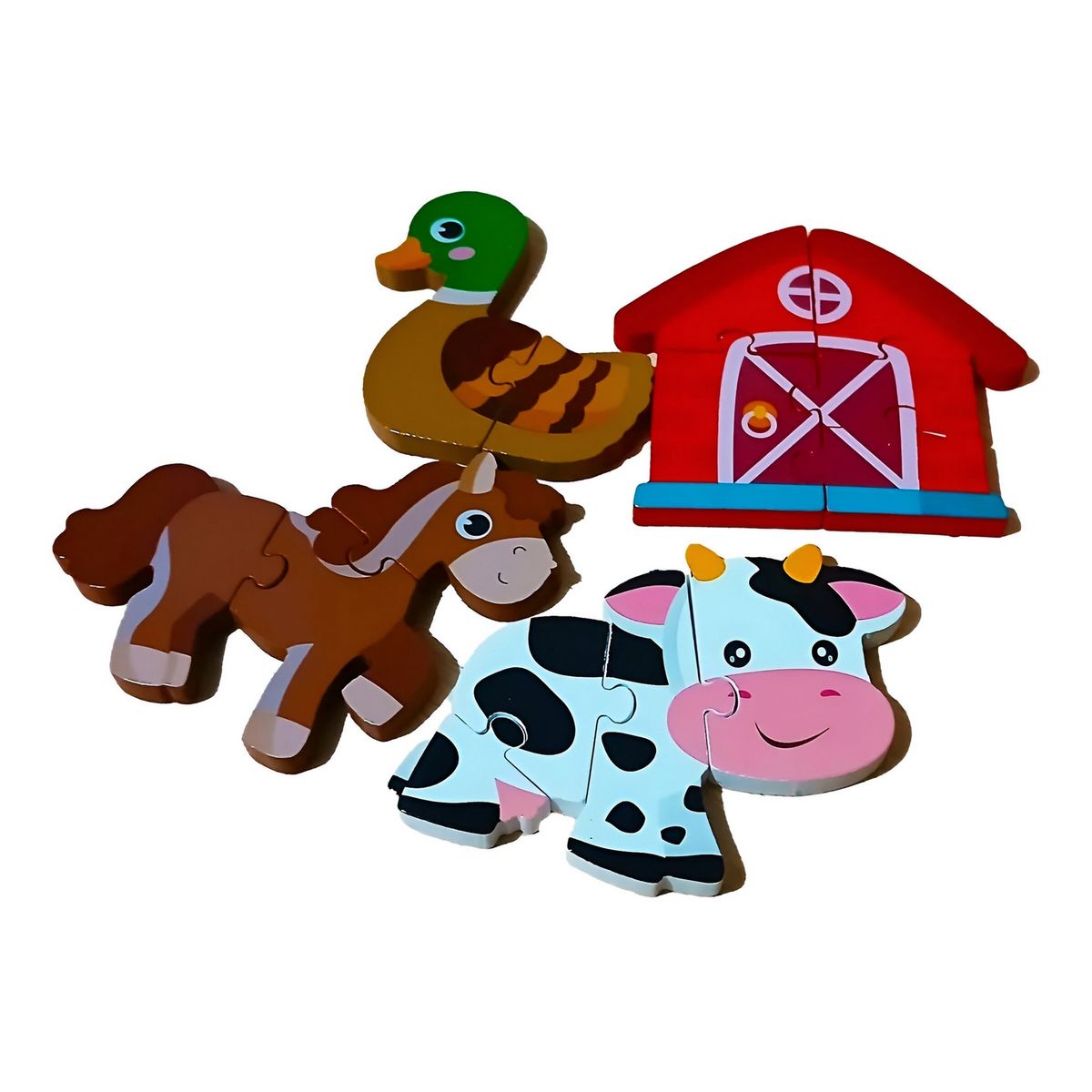 GENERICO - Juego De Mesa Rompecabeza Puzzle Figura Con Letra Multicolor