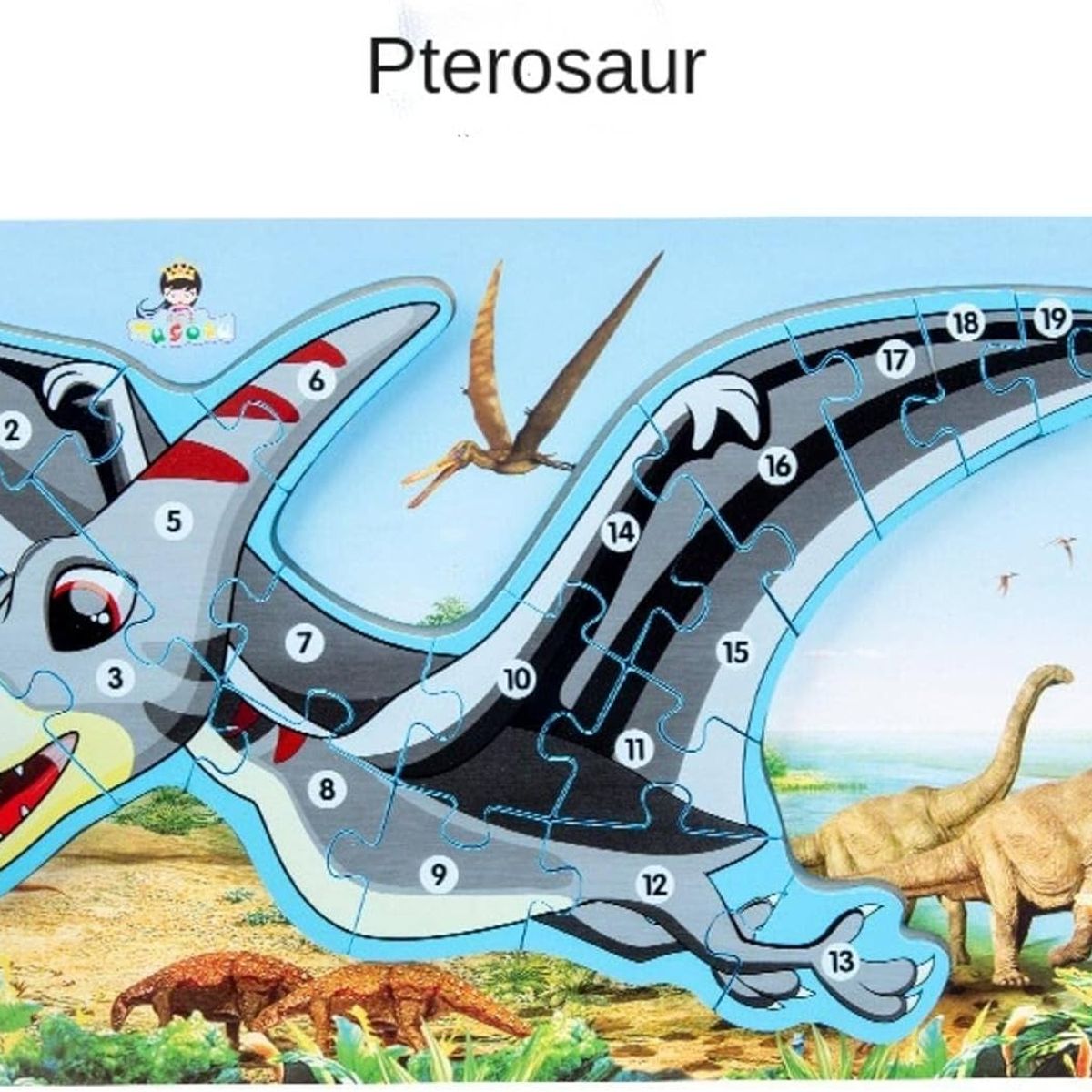 GENERICO - Rompecabezas Dinosaurio Aprendizaje Abecedario Didactico