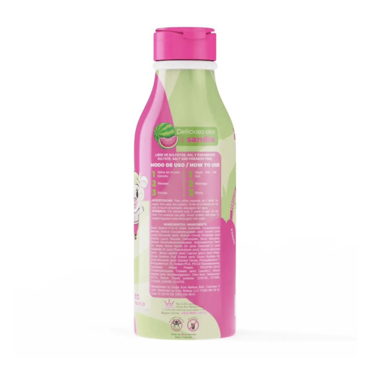 LECHE PAL PELO - Shampoo Hidratante Leche Pal Pelo Kids Rizos 440ml